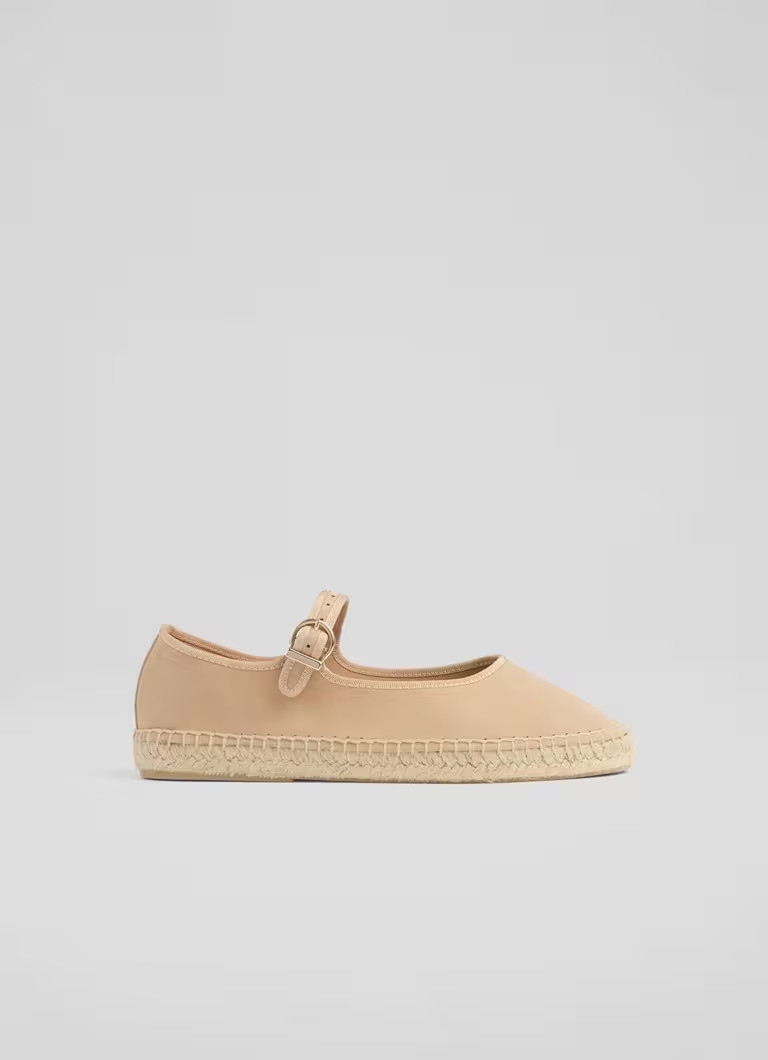 Emmie Trench Suede Mary Jane Espadrille Sandals | L.K. Bennett (UK)