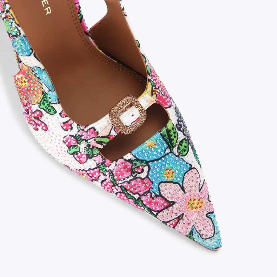 2 buckle point court heel | Kurt Geiger UK