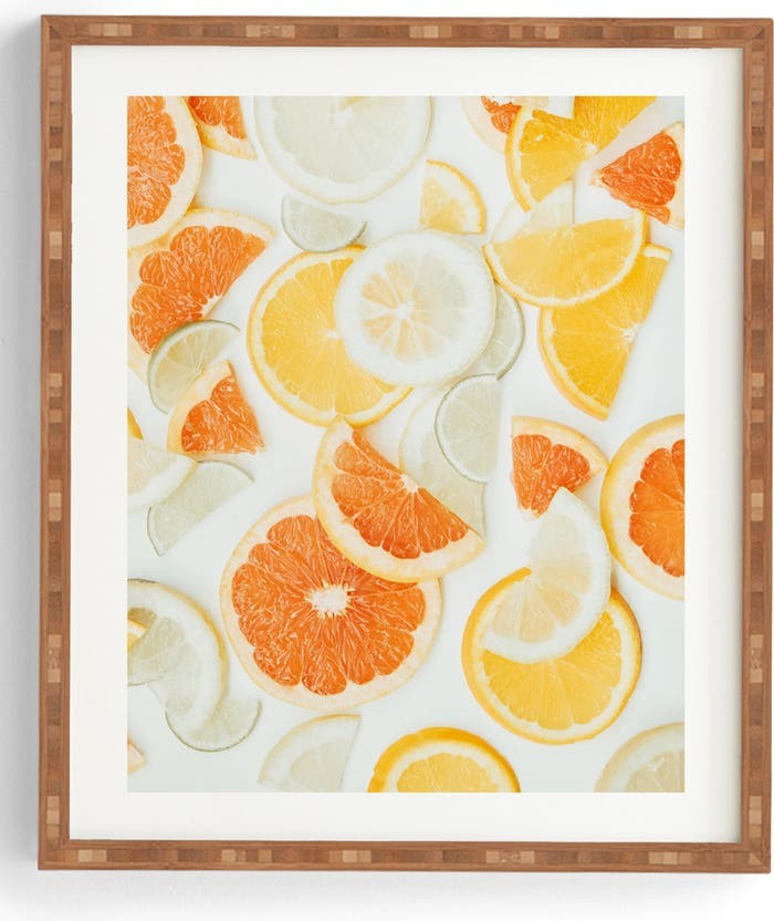 Citrus Orange Twist Framed Wall Art | Nordstrom