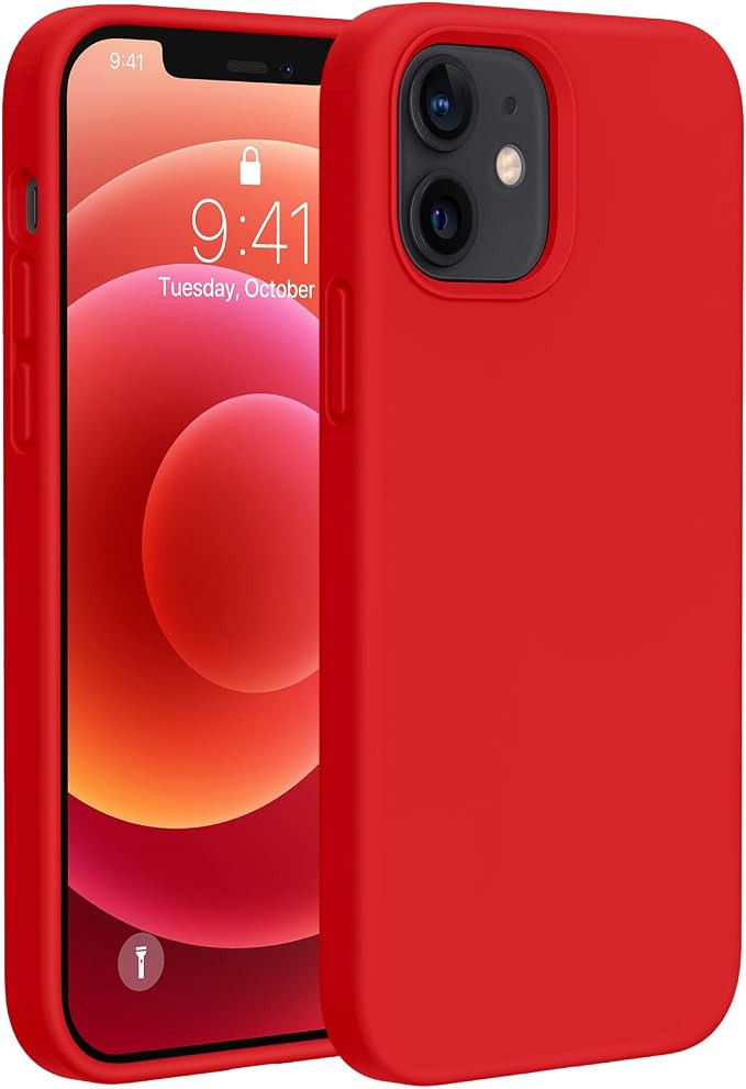 Miracase Compatible with iPhone 12 Case and iPhone 12 Pro Case, Liquid Silicone Gel Rubber Full B... | Amazon (US)