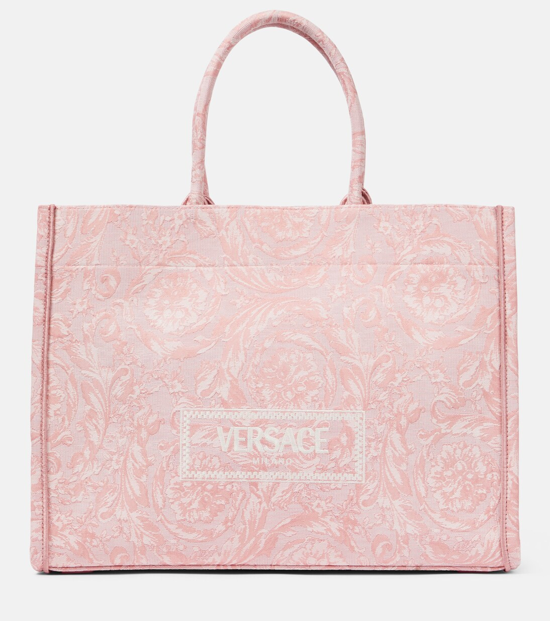 Athena Large Barocco canvas tote bag | Mytheresa (US/CA)