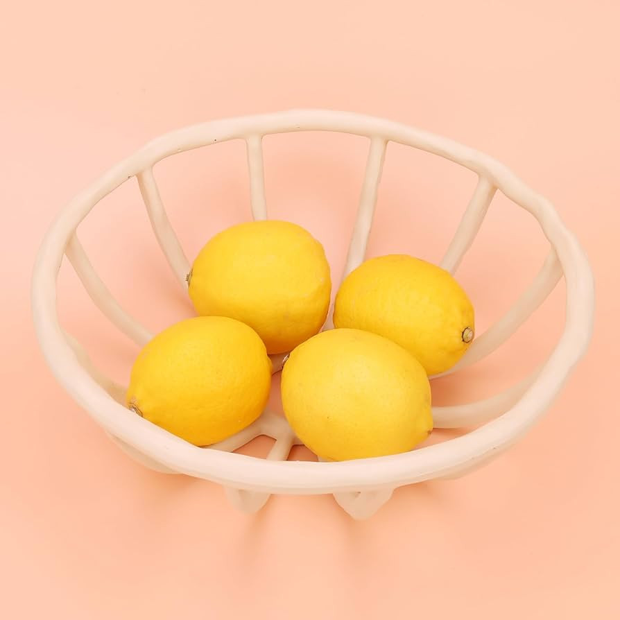 joon Abstract Fruit Basket - Fruit Bowl for Kitchen Counter - Decorative Bowl Fruits Basket - Din... | Amazon (US)