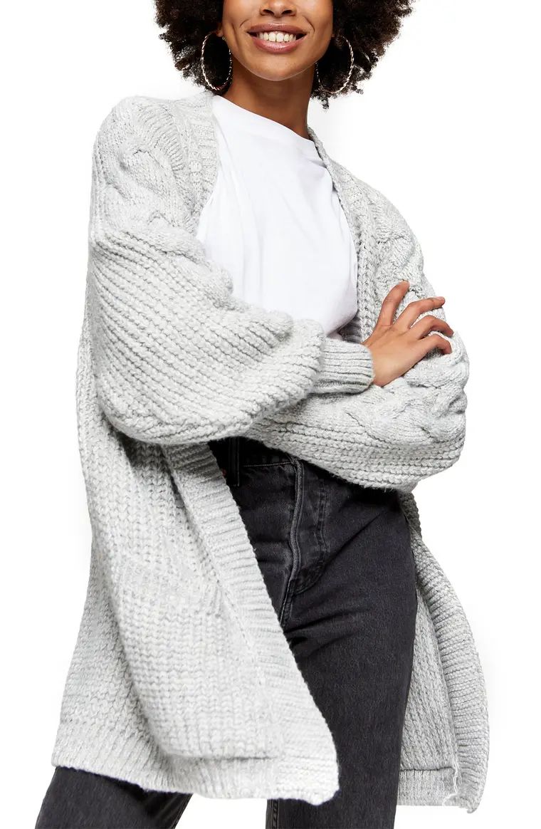 Cable Sleeve Cardigan | Nordstrom
