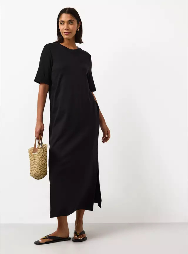 Buy Black Maxi T-Shirt Dress 22 | Maxi | Tu | Tu Clothing