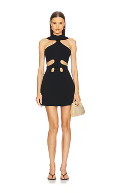 Cult Gaia Lillie Knit Dress in Black from Revolve.com | Revolve Clothing (Global)