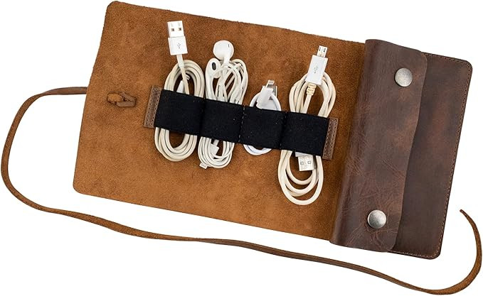 Cable Roll Case, Portable Charging Cable Pouch, Carry Bag, Tech Organizer, Commuter Accessories, ... | Amazon (US)