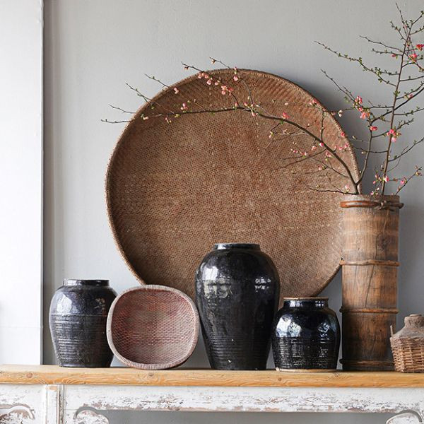 Woven Vintage Gathering Basket | Antique Farm House