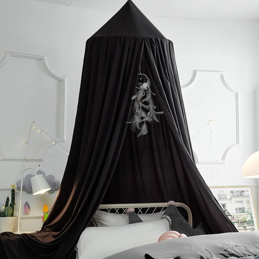 VETHIN Bed Canopy for Girls Kids,Princess Round Dome Children Dreamy Mosquito Net Bedding Girls R... | Amazon (US)