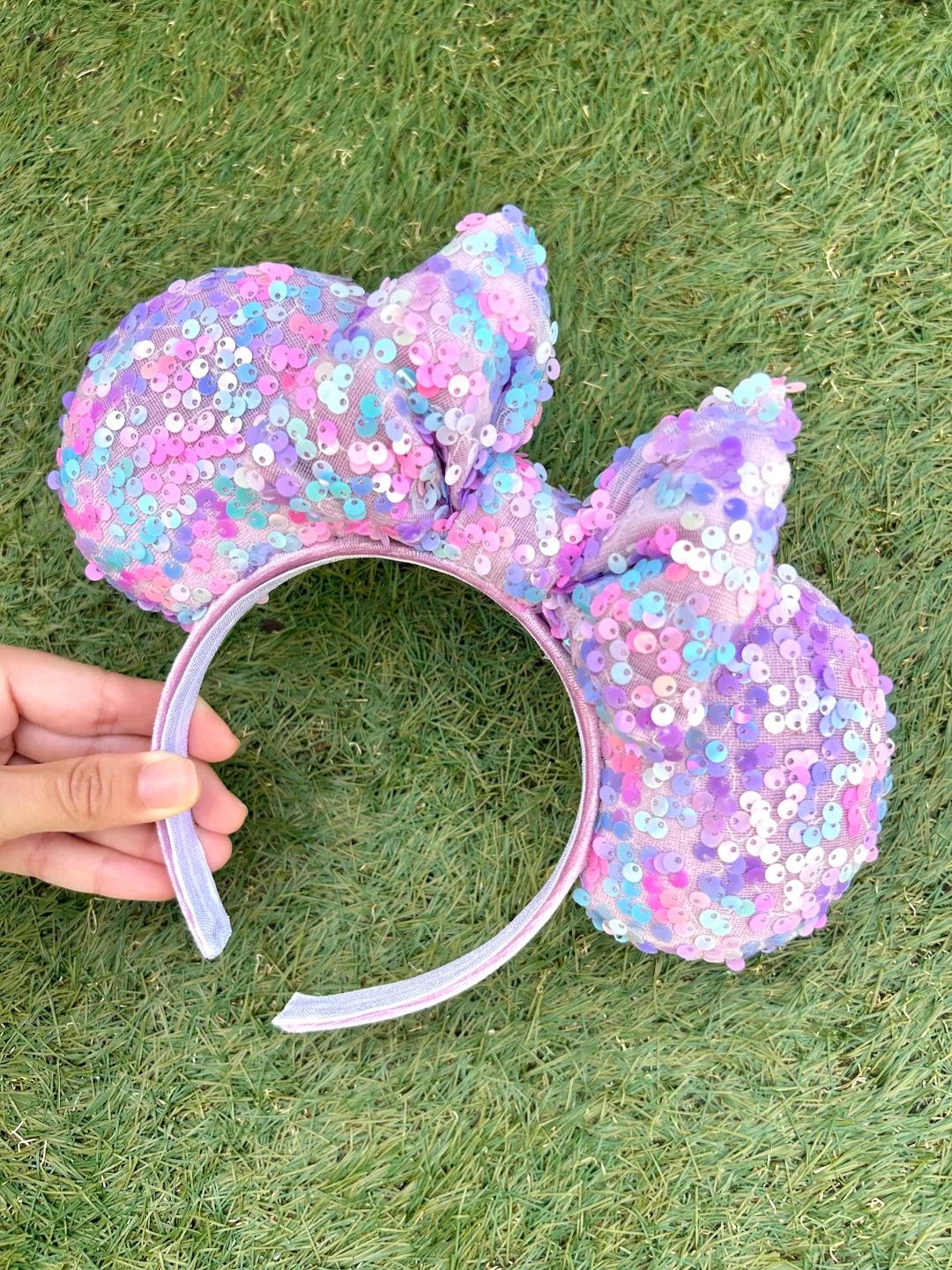 Purple Sparkly Mouse Ears, Purple Confetti Minnie Ears, Summer Minnie Ears, Colorful Sequin Mouse... | Etsy (US)