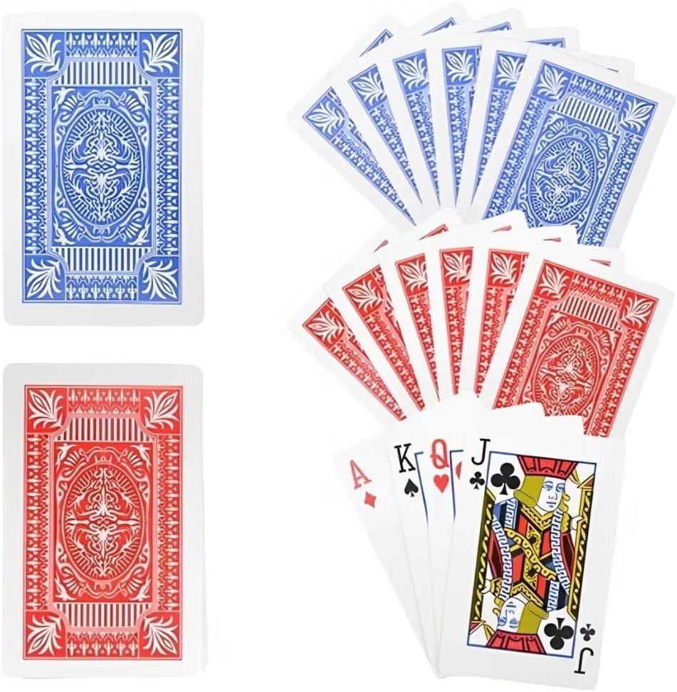 Rhode Island Novelty 12 Decks of Economy Playing Cards Red/Blue/White, 2.25" x 3.5" | Amazon (US)