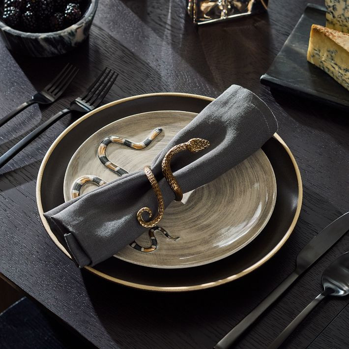 Metal Snake Napkin Rings | West Elm (US)