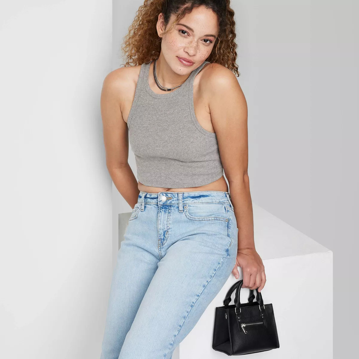 Women's Ribbed Tiny Tank Top - Wild Fable™ | Target