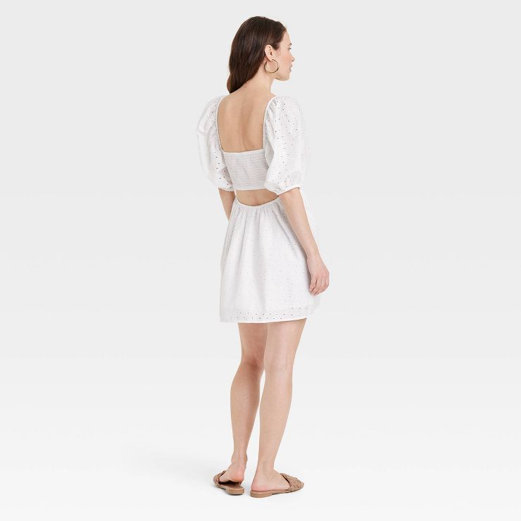 Women's Puff 3/4 Sleeve Dress - A New Day™ | Target