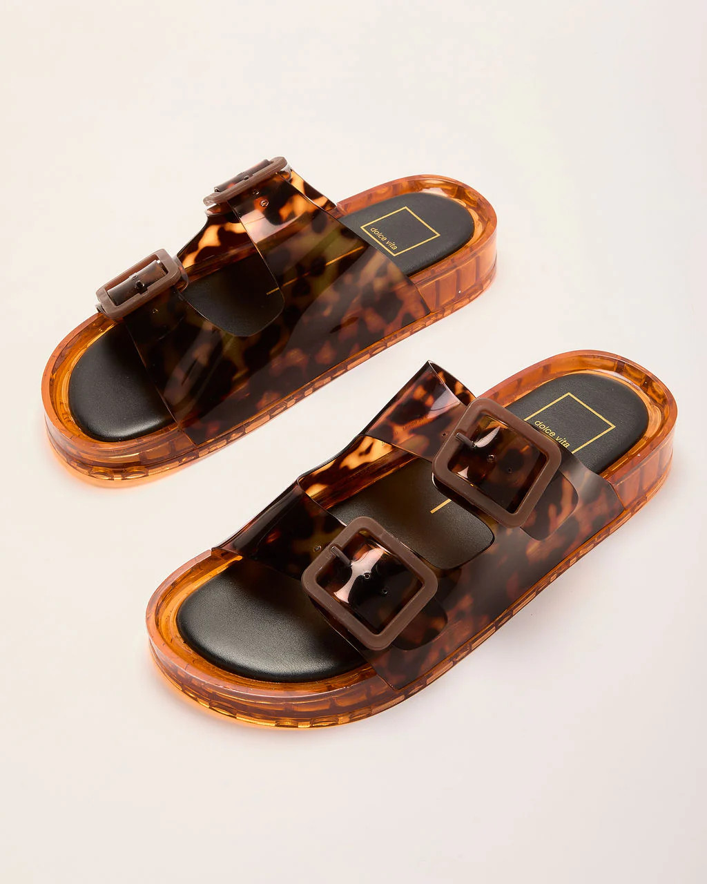 Julio Tortoise Shell Buckle Sandals | VICI