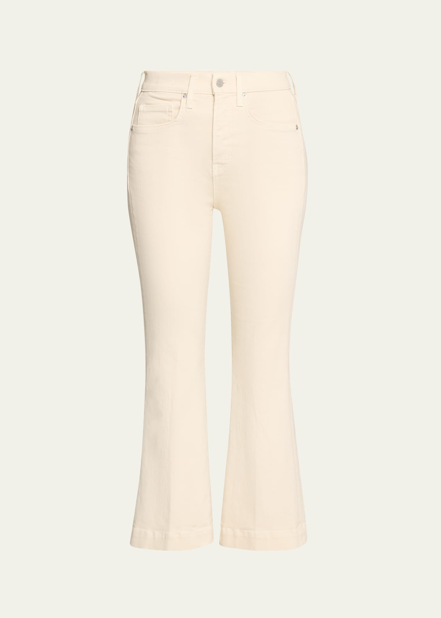 Veronica Beard Carson High-Rise Ankle Flare Jeans | Bergdorf Goodman