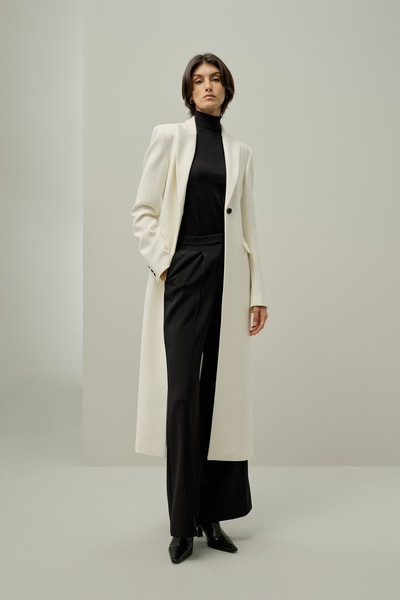 Silk-Wool Tweed Slim Fitted Coat – Elegant Outerwear for Women | Lilysilk | LILYSILK