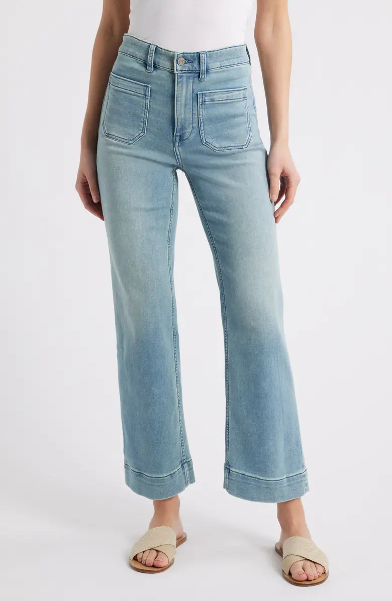 Ankle Length High Waist Stretch Terry Pants | Nordstrom