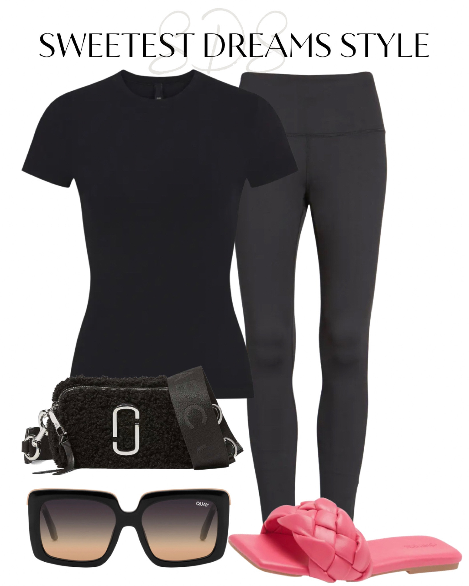 All black with a pop of pink  

#LTKunder100 #LTKunder50 #LTKstyletip