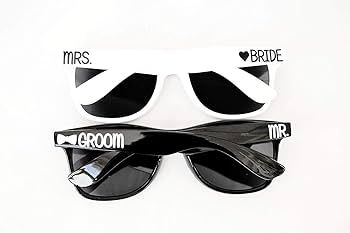 Bride and Groom Sunglasses Set by BellaCuttery, Honeymoon Gifts for the Couple, Destination Weddi... | Amazon (US)