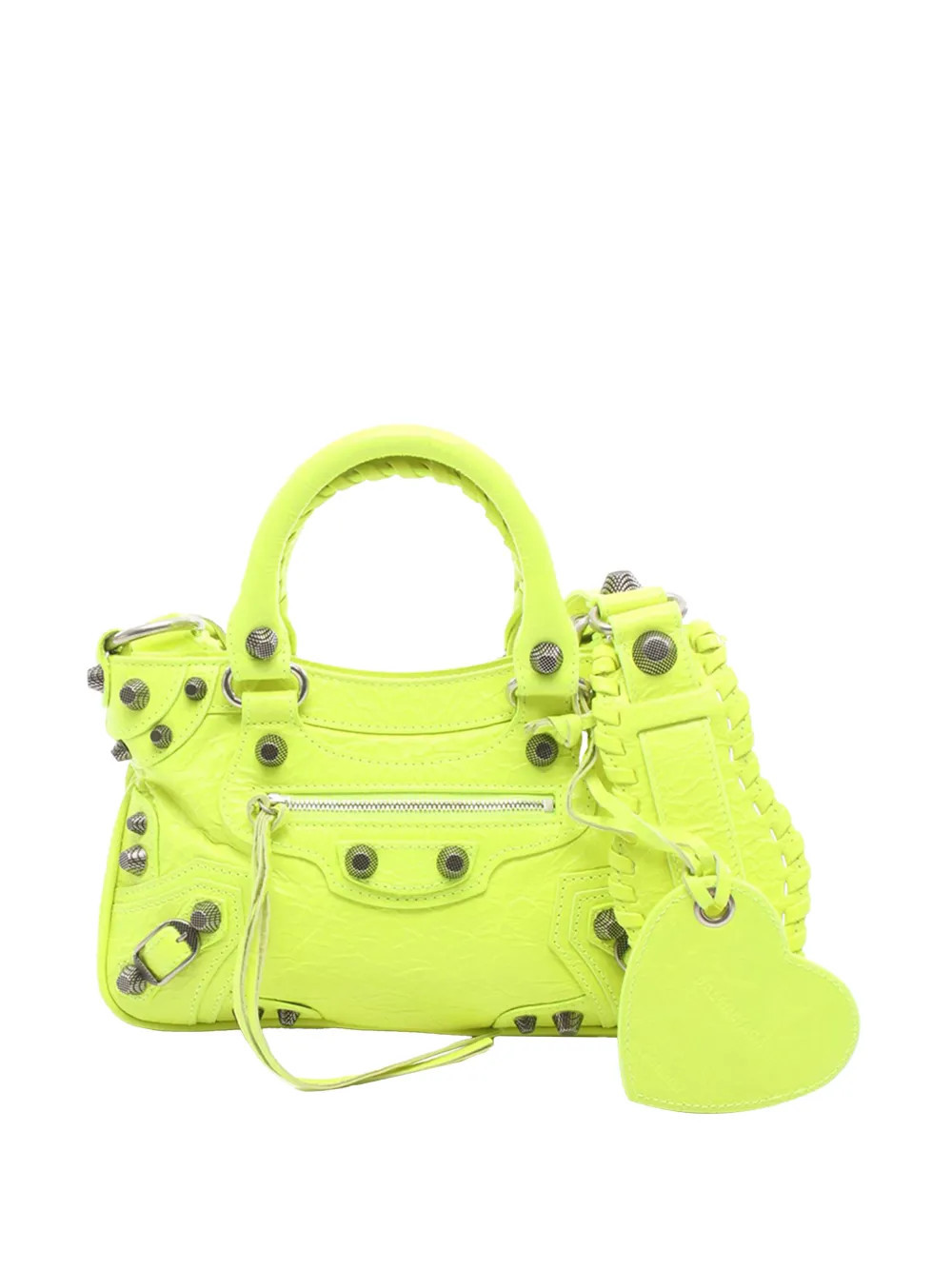 Balenciaga Pre-Owned 2010-2025 Small Lambskin Motocross Neo Cagole satchel - Yellow | Farfetch Global