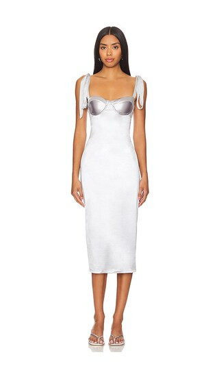 x Intimately FP Casino Got Glam Midi Dress in Silver | Revolve Clothing (Global)