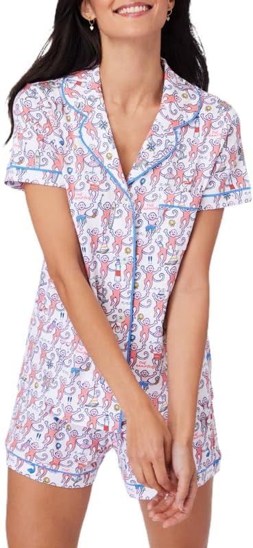 Seyurigaoka Womens Cute Print Pajamas Shorts Set Two-piece Pj Sets Short Sleeve Sleepwear Loungew... | Amazon (US)