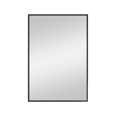 PexFix 30 in. W x 39 in. H Rectangular Metal Framed Bathroom Wall Mirror Set of 2 in Black | Target