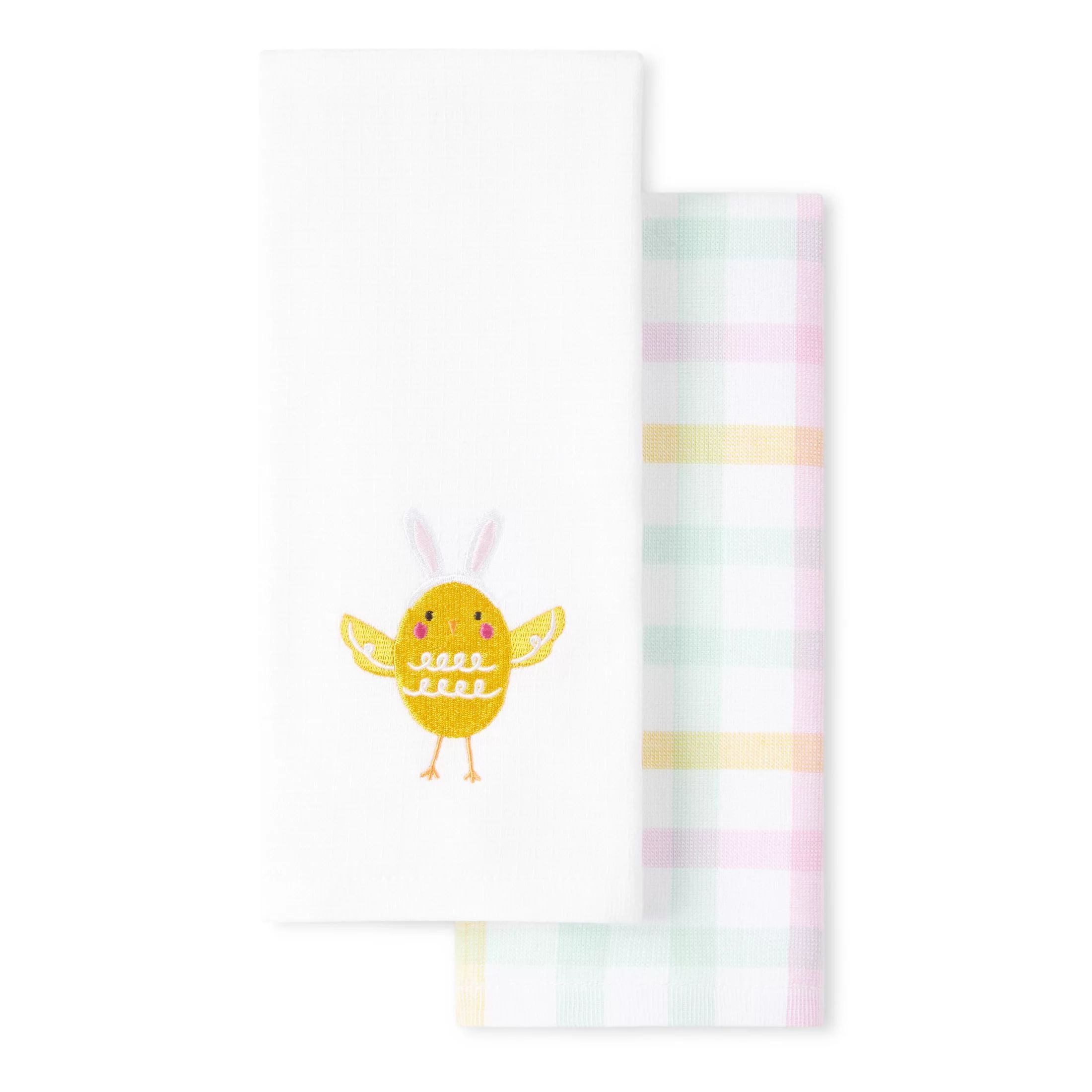 Way to Celebrate Chick Kitchen Towel Set, Multi-Color, 15"W x 25"L, 2 Pieces | Walmart (US)