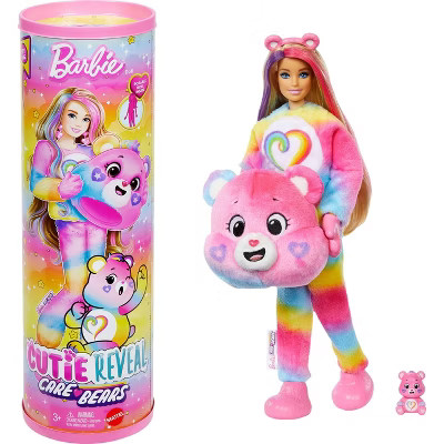Barbie Cutie Reveal Care Bears Doll & Accessories, Series 2 Togetherness Bear with 10 Surprises | Target