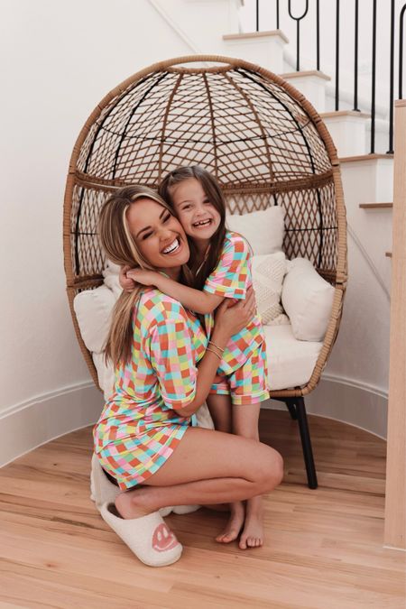 Are you kidding?! The cutest mommy + mini matching pajamas. Love the checkered pattern and the buttery bamboo fabric 😍

Use code SIERRA25 to save 25% on PinkLily!! 

Seasonal summer kids family matching mom favorites trending trendy pajamas pjs sets 

#LTKFindsUnder100 #LTKFamily #LTKKids