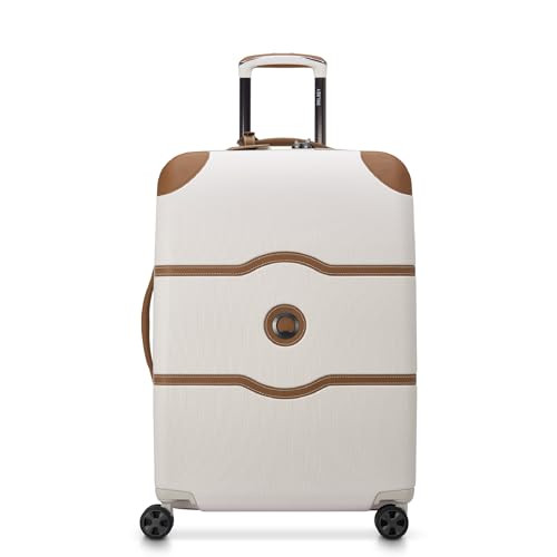 DELSEY PARIS Chatelet Air 2.0 Hardside Luggage with Spinner Wheels, Angora, Checked-Medium 24 Inch | Amazon (US)