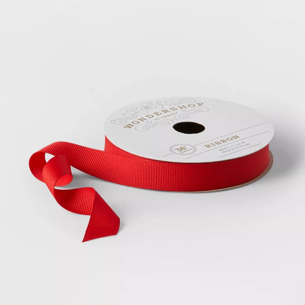5/8" Grosgrain Fabric Ribbon Red 36ft - Wondershop™ | Target
