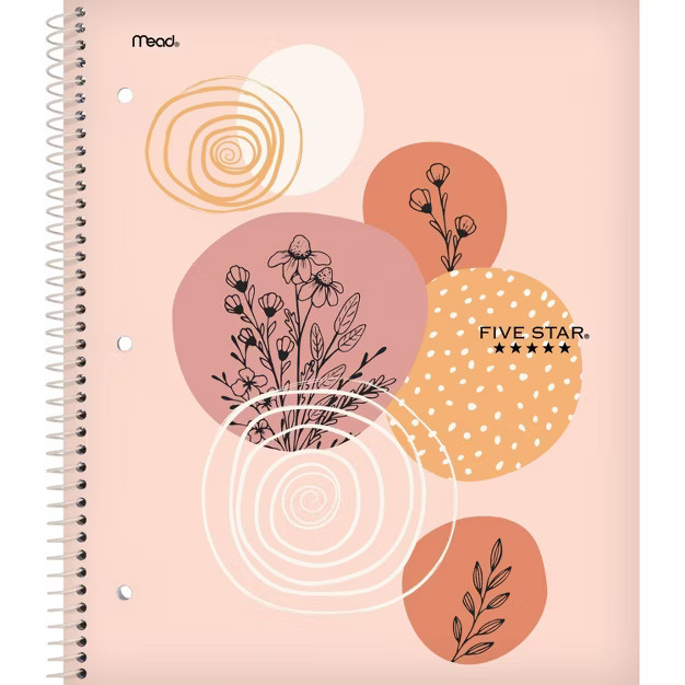 Five Star College Ruled 1 Subject Artisan Spiral Notebook Terrarium | Target