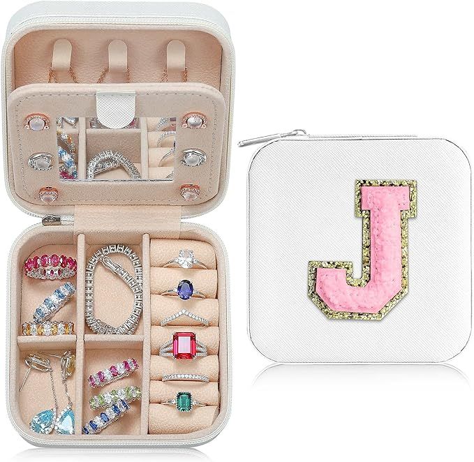 Parima Travel Jewelry Box for Girls Women, Jewelry Organizer Box | Personalized Jewelry Boxes for... | Amazon (US)