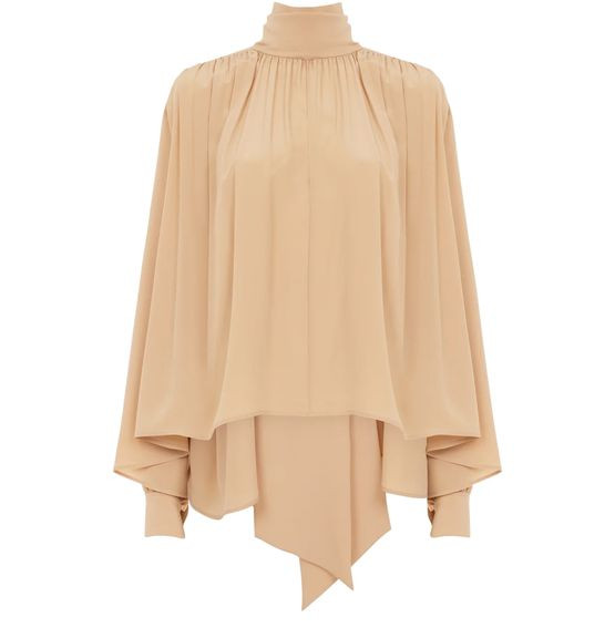 Flowy blouse lavallière neckline - CHLOE | 24S US