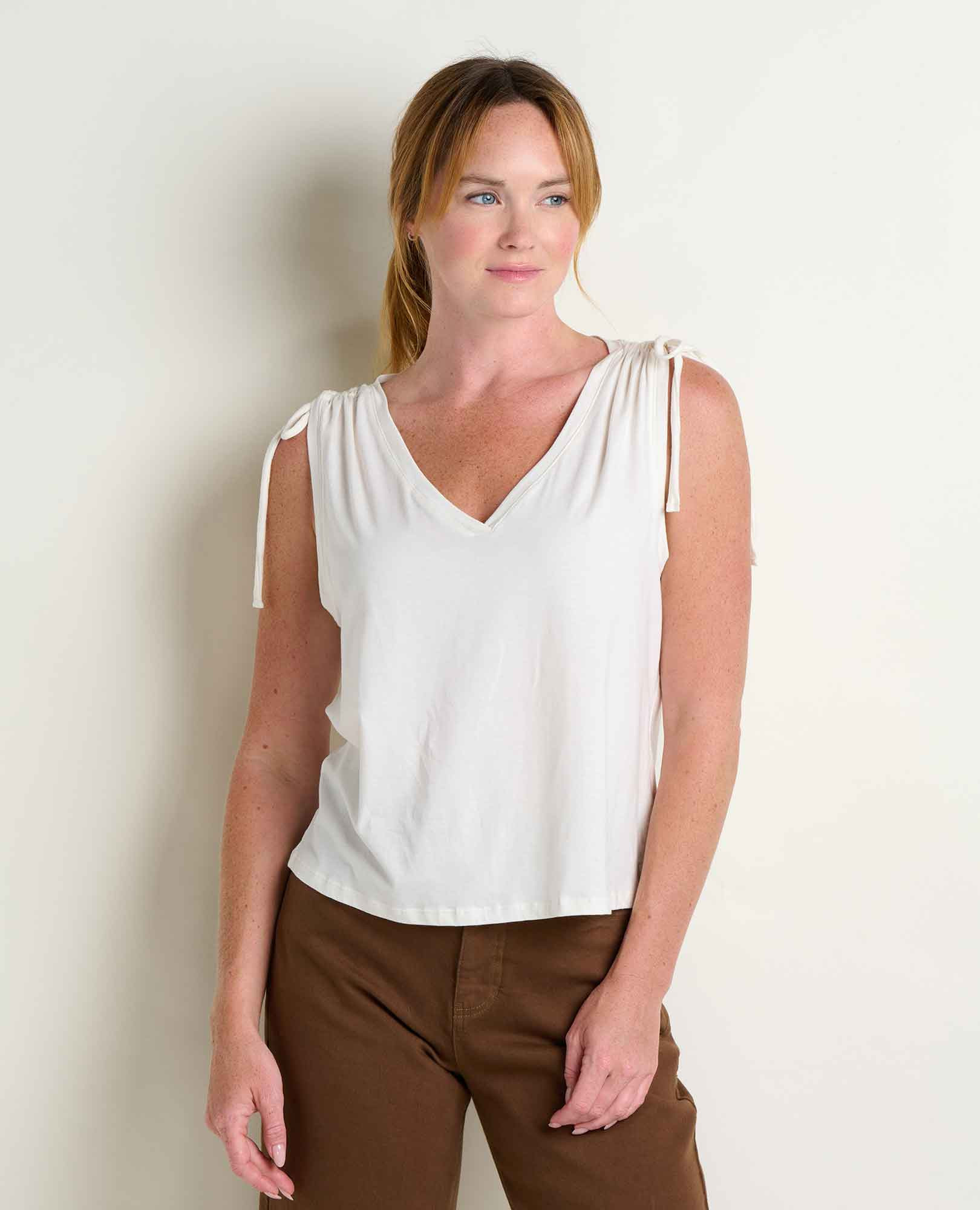 Anza Cinch V-Neck Tank Top | Organic Cotton | Toad&Co | Toad&Co