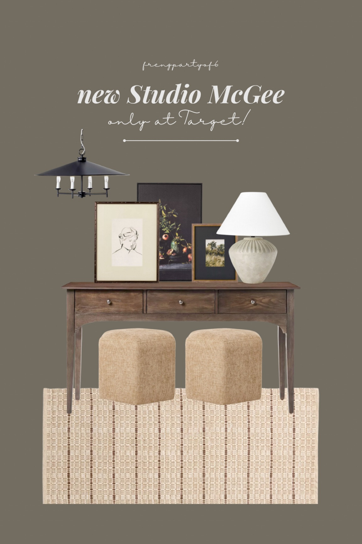 New Studio McGee at Target! I’m loving this darker console paired with the lighter ottomans. 😍 I also think this lamp will sell out so fast!

#LTKHome #LTKStyleTip #LTKFindsUnder100