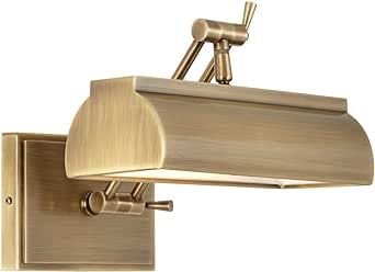 Possini Euro Design Possini Euro Upton 10" Wide Plug-in Antique Brass Picture Light | Amazon (US)