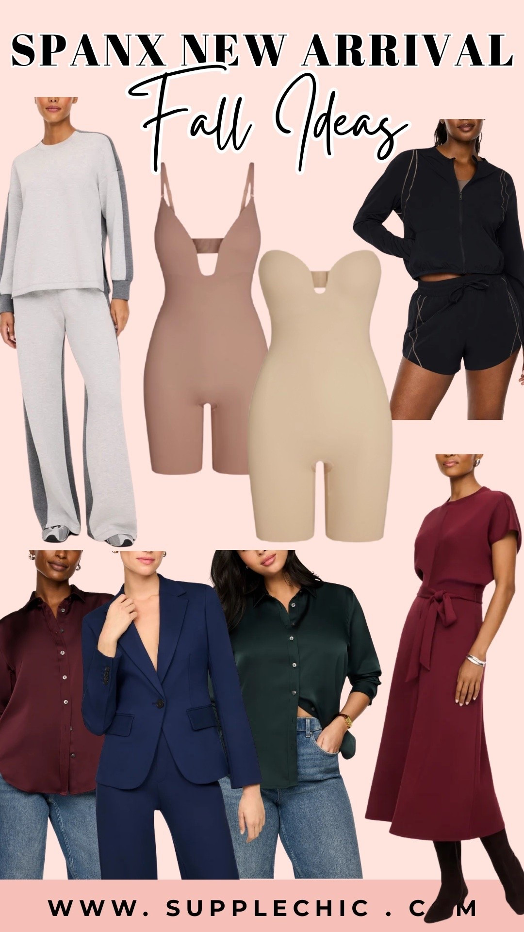 If a fall wardrobe refresh is on your list, start with pieces that fit your real routine. Think comfortable sets for travel, polished layers for work, and dresses that can be styled up or down. This SPANX new arrivals roundup brings several categories together in one place, making it easier to find inspiration for your next outfit. SPANX new arrivals, SPANX fall collection 2026, SPANX clothing for women, SPANX AirEssentials, SPANX matching sets, SPANX workwear, SPANX dresses, women's fall fashion, @Spanx