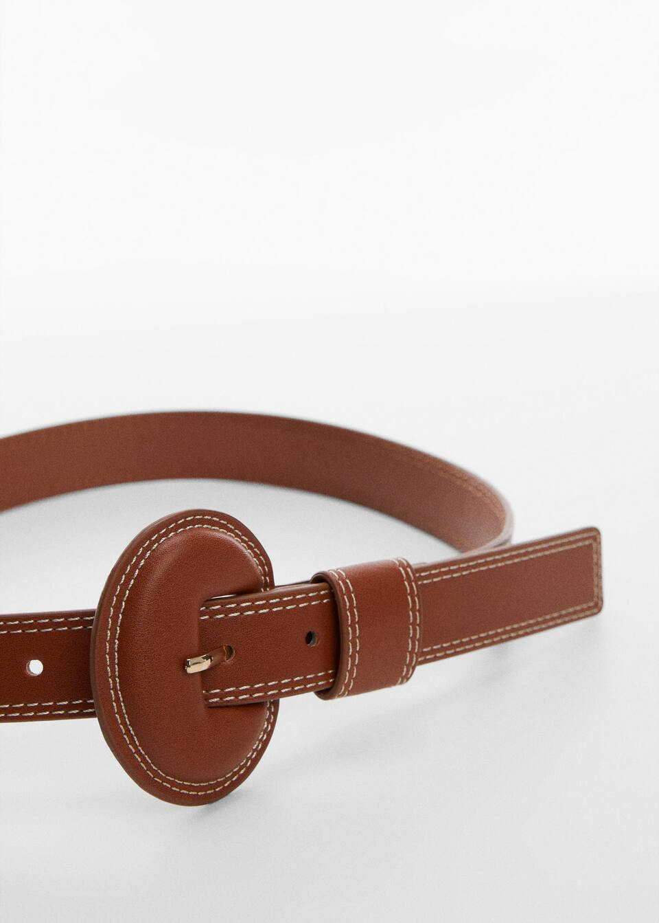 Ceinture boucle ronde -  Femme | Mango France | MANGO (FR)