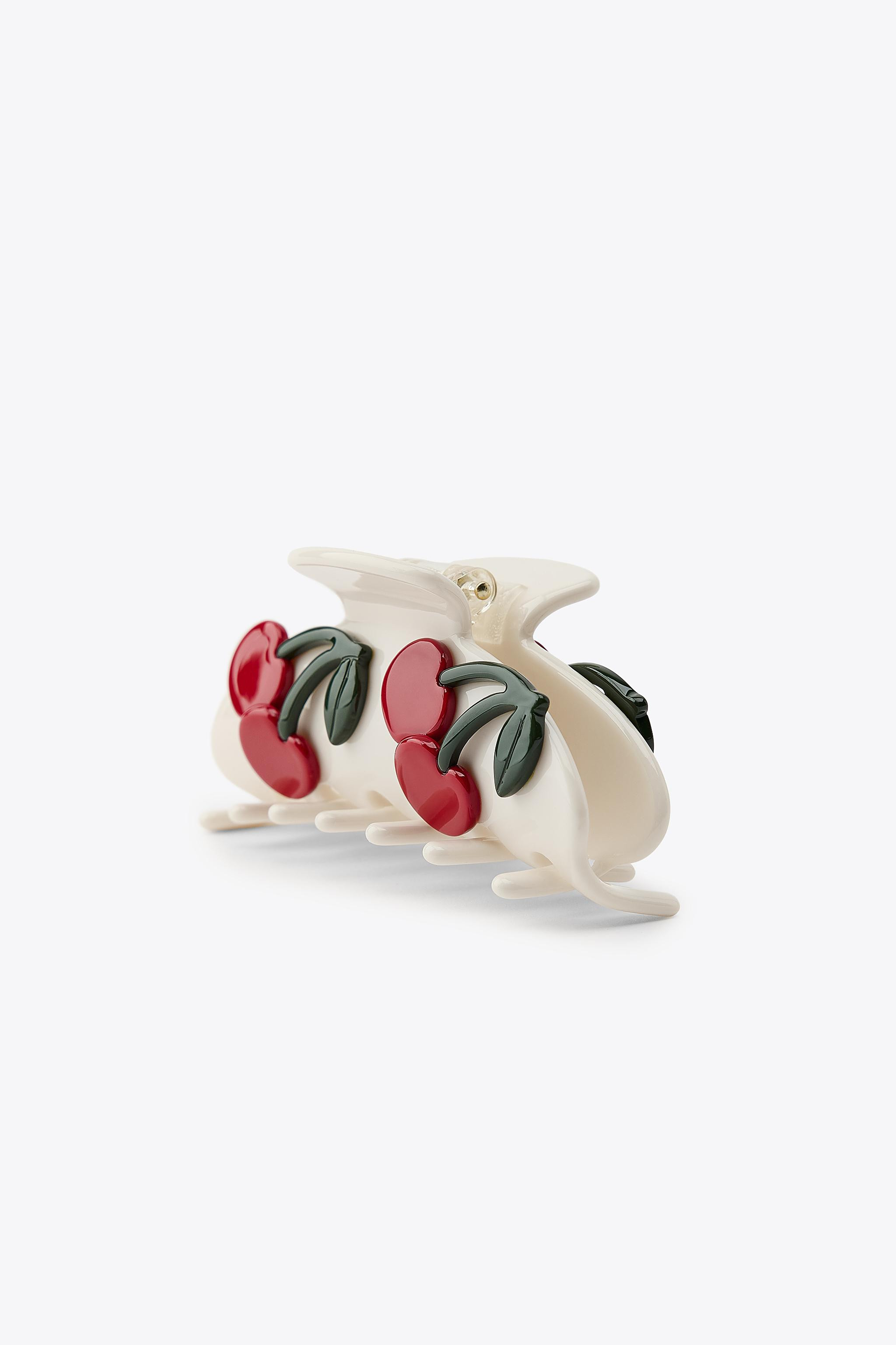 RAISED CHERRY HAIR CLIP | Zara US