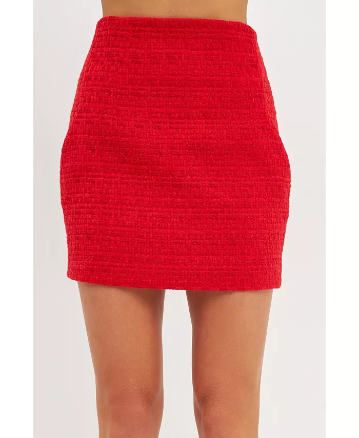 Women's High-waisted Tweed Skirt | Macys (US)