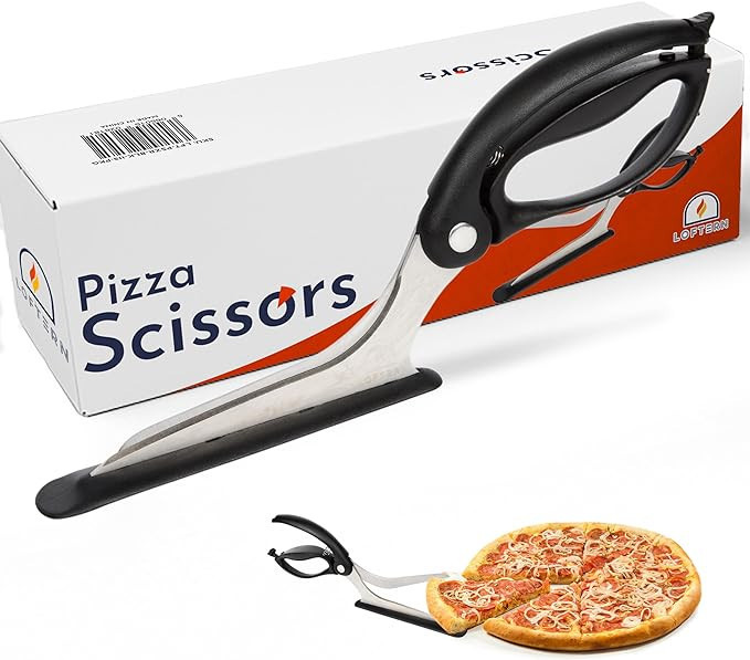 Loftern Pizza Scissors - Non-Stick Pizza Scissors with Firm Grip Base - Food Grade Stainless Stee... | Amazon (US)