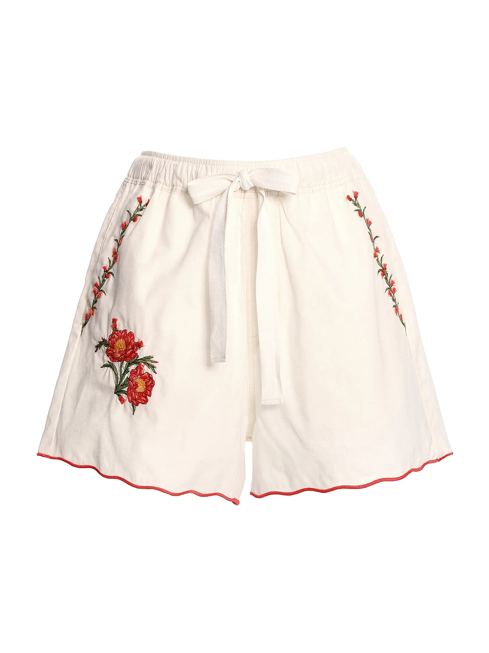 Watts Nacar Embroidered Shorts | Saks Fifth Avenue