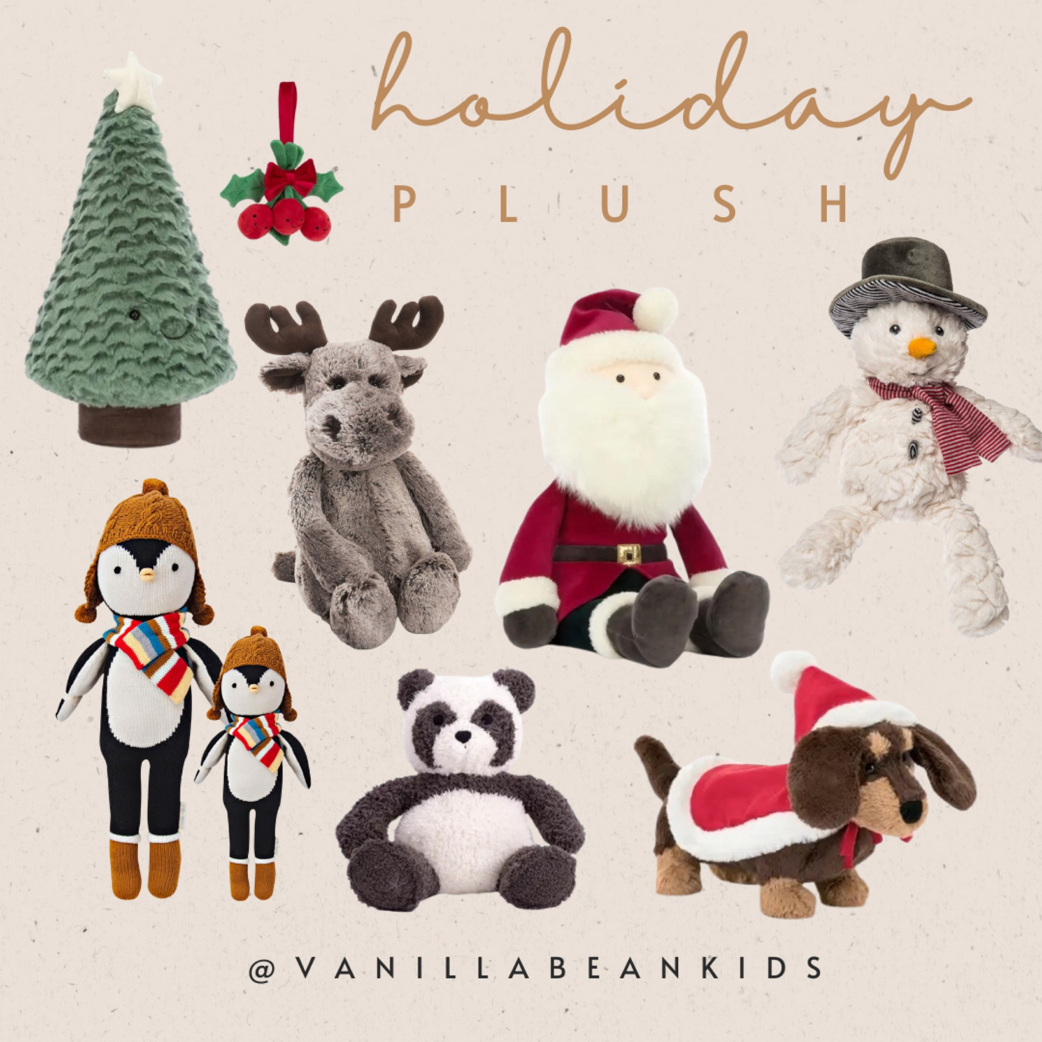 Holiday stuffed animals 

#LTKGiftGuide #LTKHoliday #LTKkids