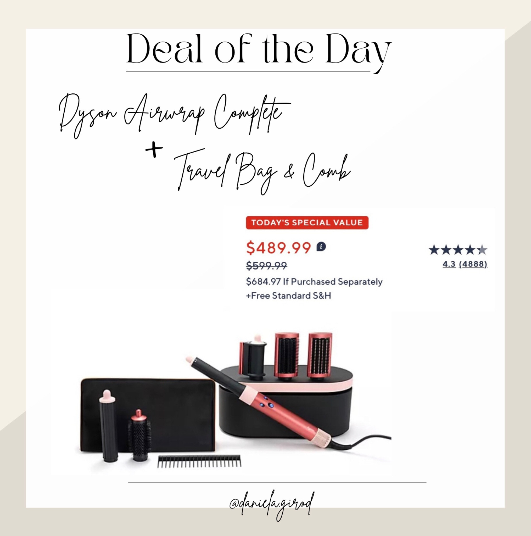 Deal of the Day - Chrtimas Gift idea 

#LTKbeauty #giftidea #dealoftheday #dyson #beautydeal #christmasgiftguide #giftsforher
#luxegifts #airwrap 



#LTKstyletip #LTKsalealert 

#LTKSeasonal