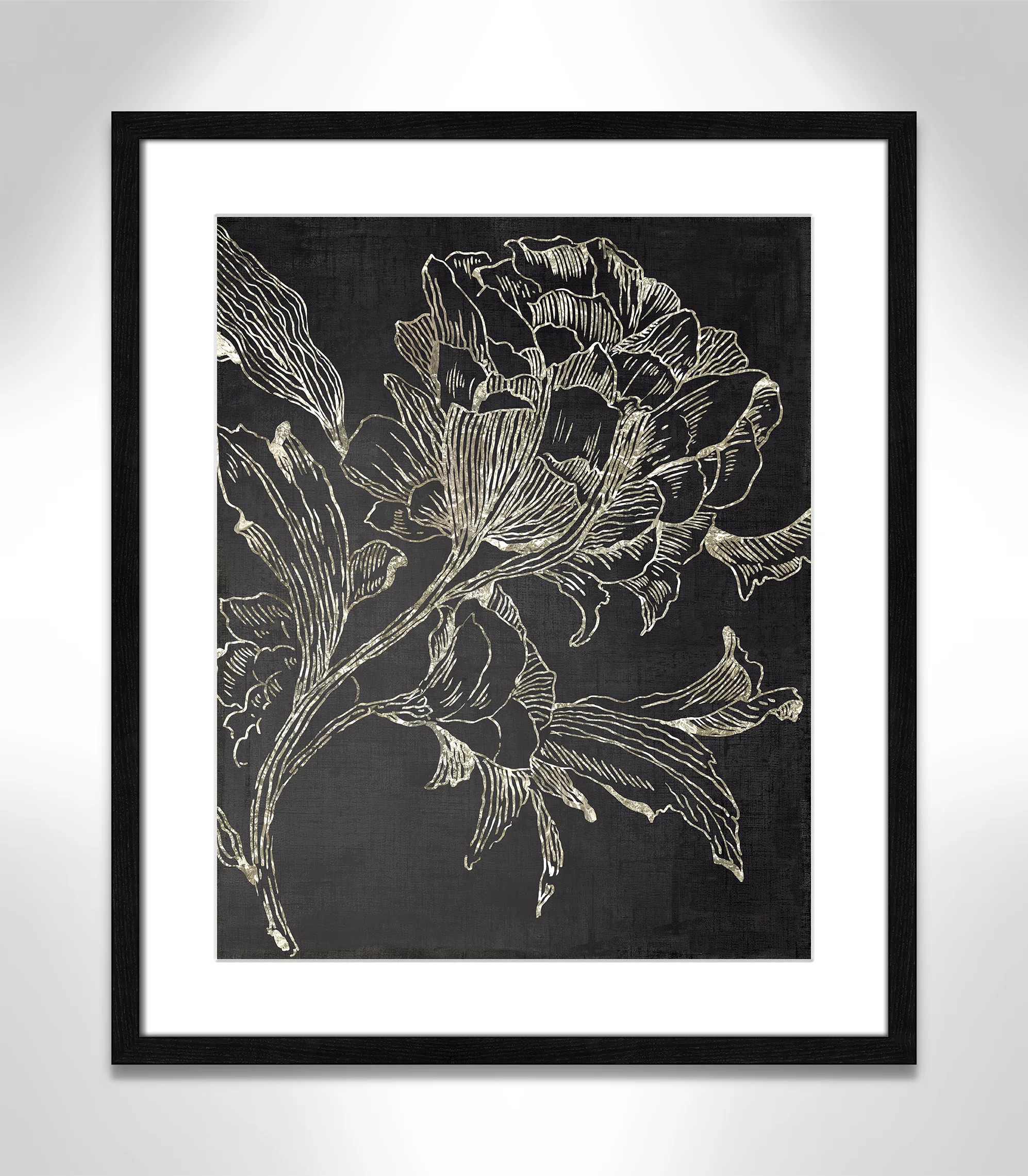 Clarendon Golden Flower Folklore I by Asia Jensen - Picture Frame Graphic Art Print | Wayfair North America