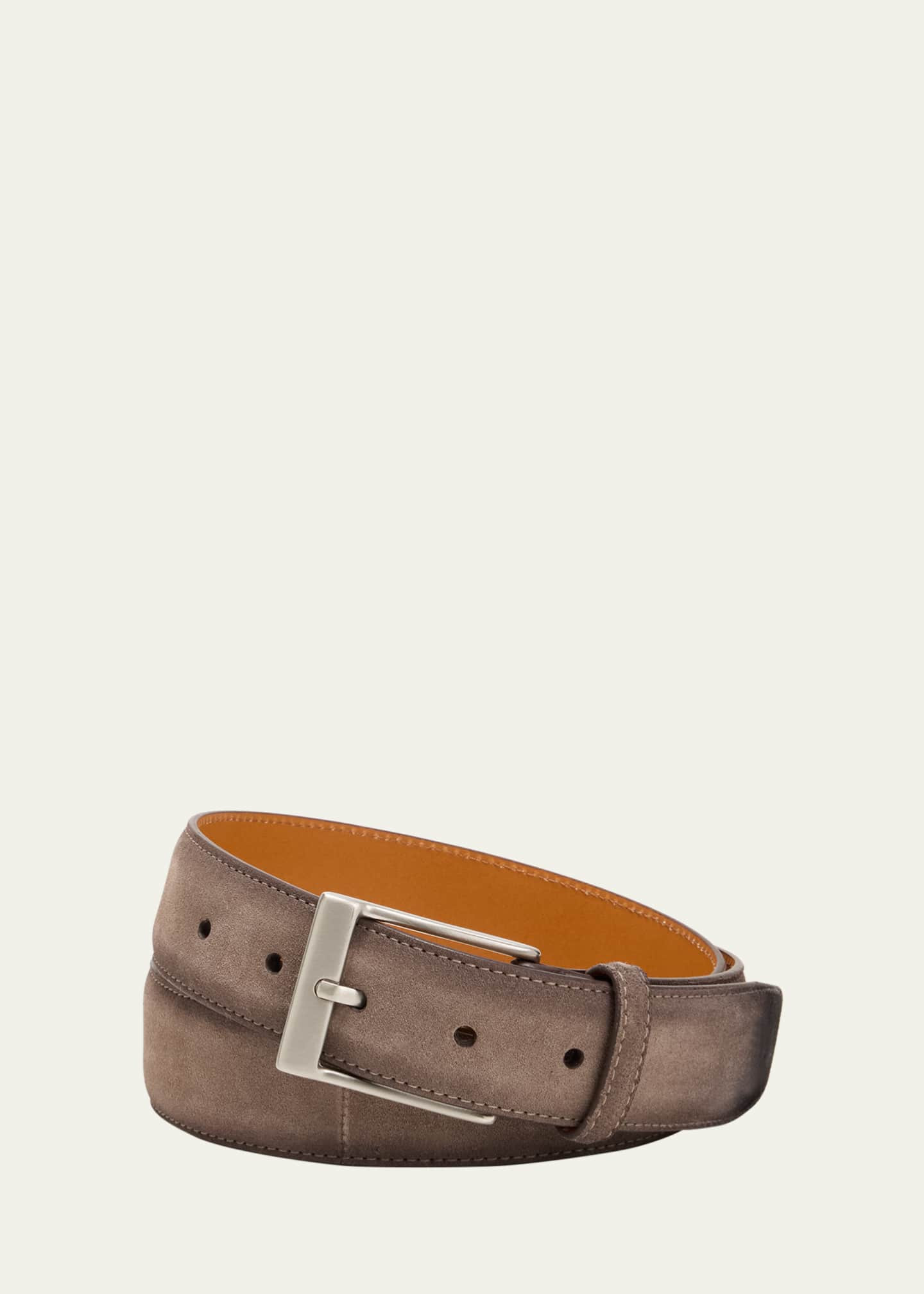 Magnanni Men's Telante Suede Belt | Bergdorf Goodman