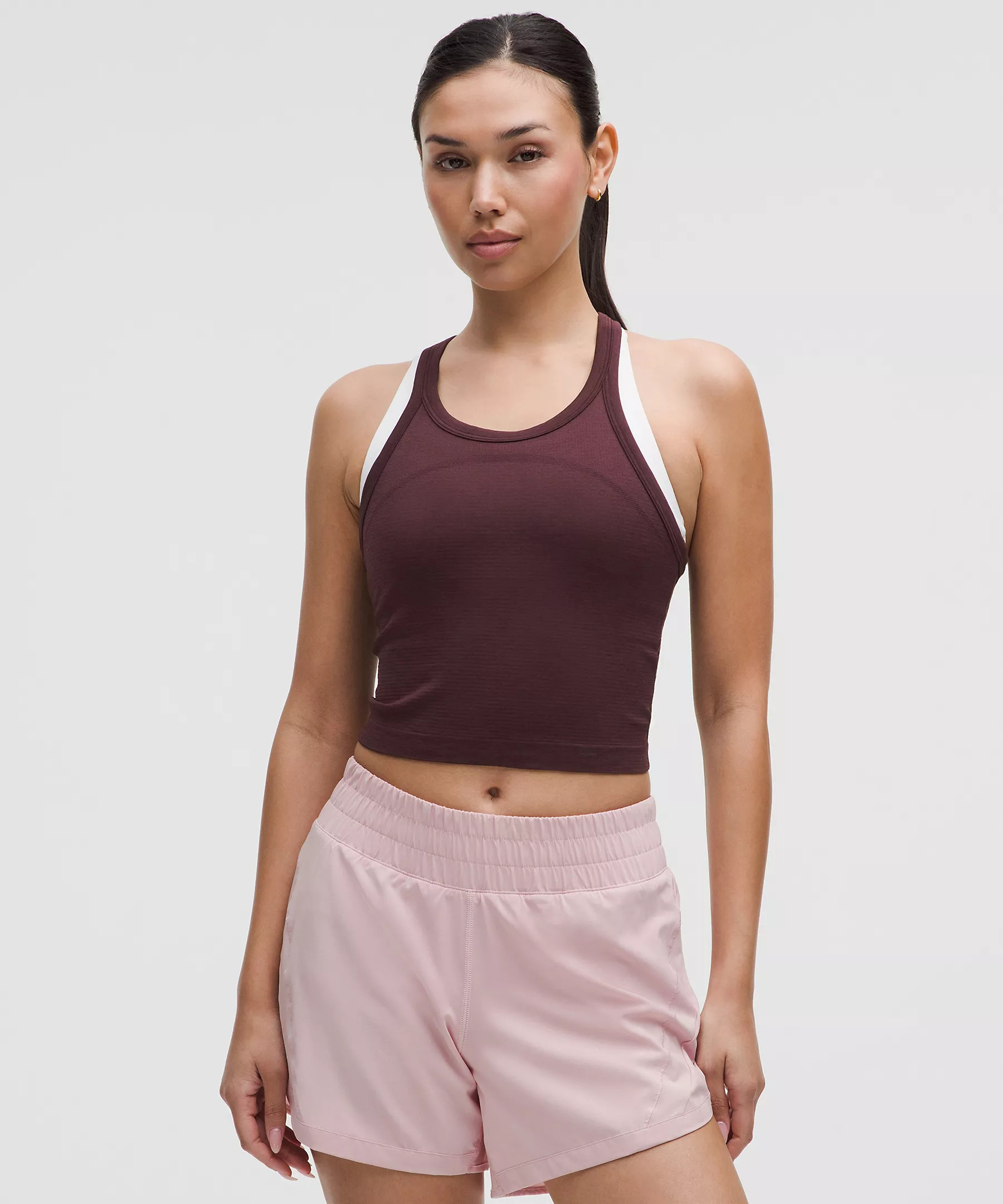 Swiftly Tech Cropped Racerback Tank Top 2.0 | Women's Sleeveless & Tank Tops | lululemon | Lululemon (US)