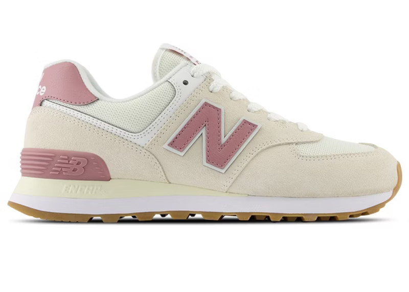 New Balance 574 (Women's) Sneakers in Beige/White/Pink | StockX